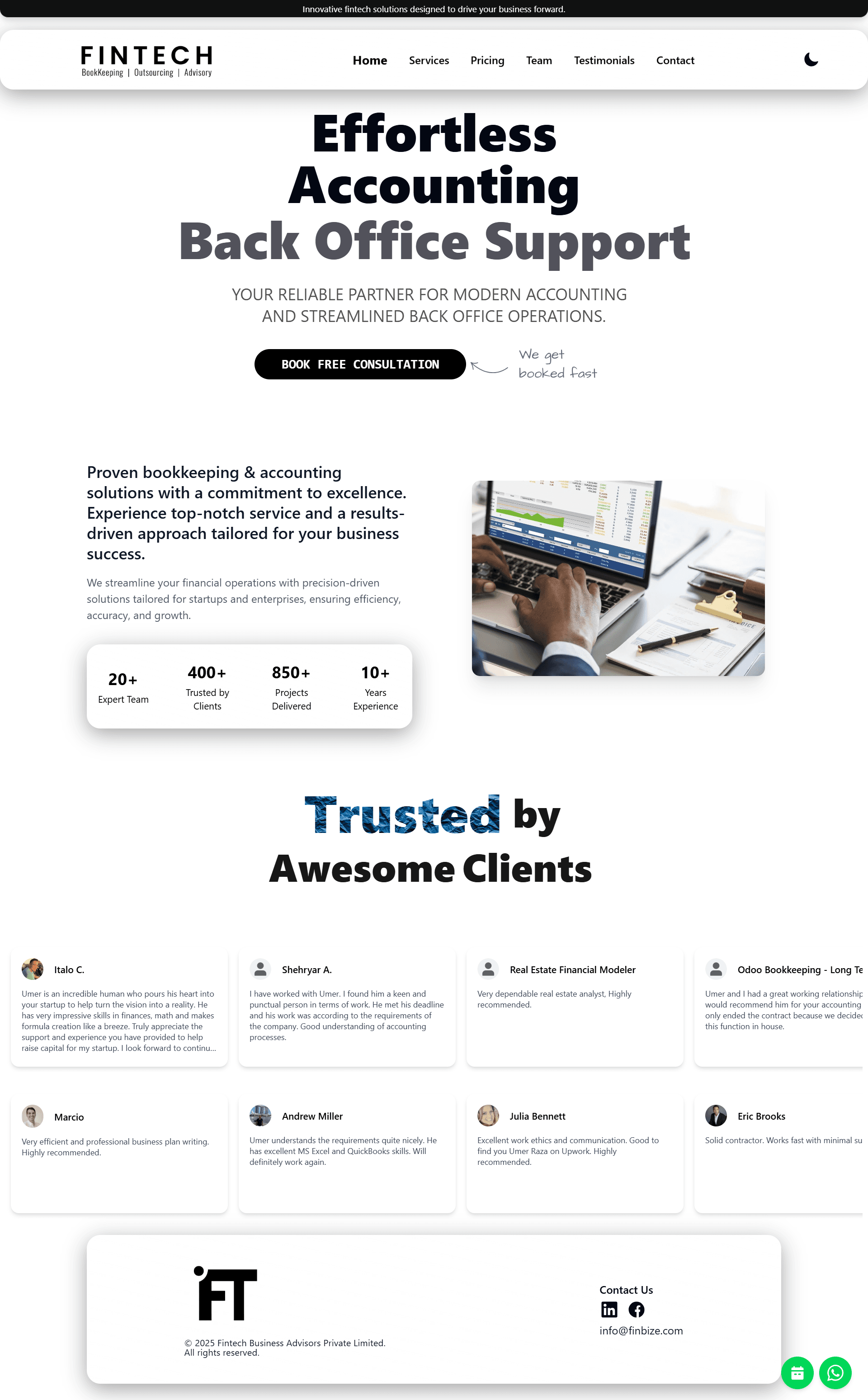 Fintech Business Advisors screenshot 1